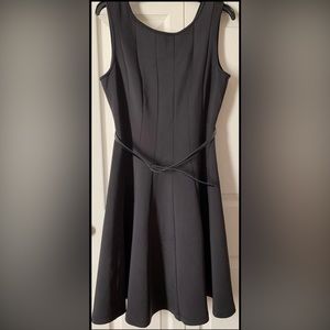 New York & Company Stretch Belted Dress, Color:Black, Size M, NEW!